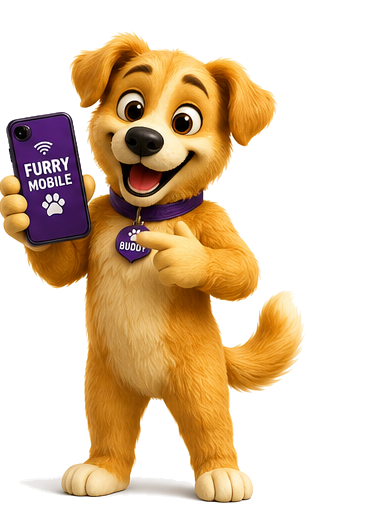 Buddy the Furry Mobile mascot