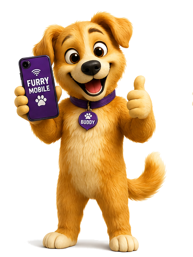 Buddy the Furry Mobile mascot