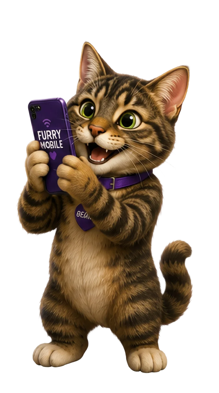 George the Furry Mobile mascot